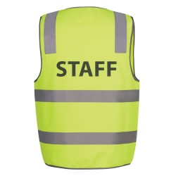 JB's Hi Vis (D+N) Safety Vest Print Staff