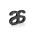 Logo Plaque, Black - Black