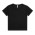 ORGANIC RIB TEE  - Black