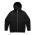HEAVY ZIP HOOD  - Black