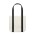 CARRIE 2-TONE TOTE  - CREAM/BLACK