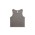 WOS FADED ORGANIC RIB CROP TANK FADED GR - FADED GREY