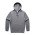 STENCIL ZIP HOOD  - GRAVEL