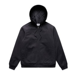 CANVAS BOMBER HOOD JACKET 