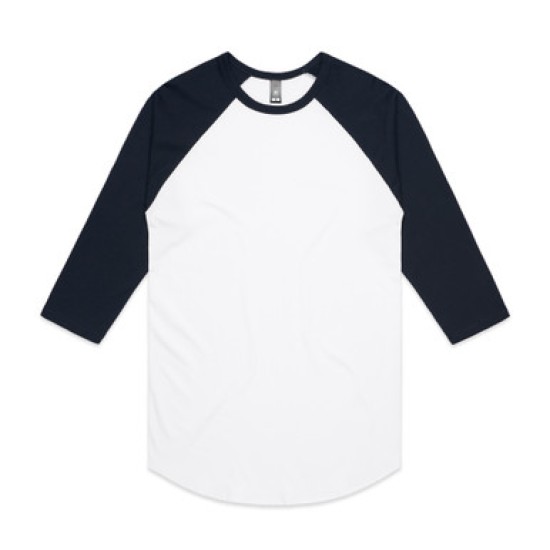 3/4 RAGLAN TEE  5012 AS COLOUR9-FEBRUARY-2022 from Challenge Marketing NZ