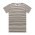 STAPLE STRIPE TEE  - NATURAL/WALNUT