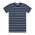STAPLE STRIPE TEE  - Navy/White