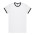 RINGER TEE  - White/Black