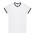 RINGER TEE  - White/Navy