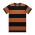 WIDE STRIPE TEE  - COPPER/BLACK