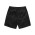 LINEN SHORTS  - Black