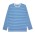 BOWERY STRIPE LS TEE  - NATURAL/MID BLUE