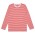 BOWERY STRIPE LS TEE  - NATURAL/RED