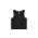 ORGANIC RIB CROP TANK  - Black