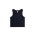 ORGANIC RIB CROP TANK  - Navy