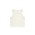 ORGANIC RIB CROP TANK  - ECRU