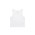ORGANIC RIB CROP TANK  - White