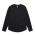 WOS CURVE LS TEE  - Black