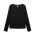 ORGANIC RIB LS TEE  - Black