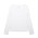 ORGANIC RIB LS TEE  - White