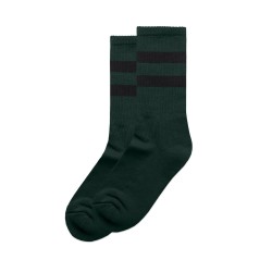 RELAX STRIPE SOCKS (2 PK) PINE GREEN/BLA