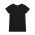 BEVEL V NECK TEE  - Black