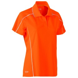 Women's Cool Mesh Polo with Reflective Piping