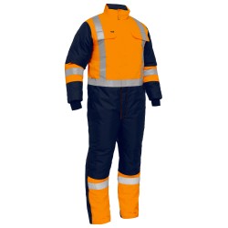 X Taped Two Tone Hi Vis Freezer Coverall