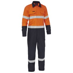 Apex 185/240 Taped Hi Vis FR Ripstop Vented Coverall