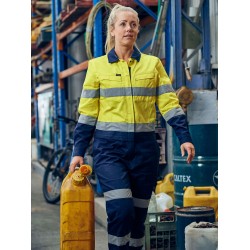 Women's Taped Hi Vis Cotton Drill Coverall