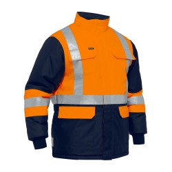 X Taped Two Tone Hi Vis Freezer Jacket