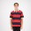 Short-Sleeved Striped Rugby Jersey - Navy/Red