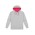 Got Colour Hoodie - Kids - Grey Marle/Fuchsia