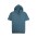 Short-Sleeved Origin Hoodie - Bluestone