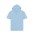 Short-Sleeved Origin Hoodie - Pale Sky