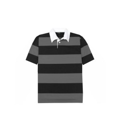 Short-Sleeved Striped Rugby Jersey
