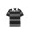 Short-Sleeved Striped Rugby Jersey - Charcoal/Black