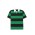 Short-Sleeved Striped Rugby Jersey - Black/Kelly