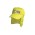 Luminescent Safety Cap with Flap - Fluoro Green