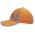 Luminescent Safety Cap with Reflective Inserts and Trim - Fluoro Orange/Silver