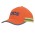 Luminescent Safety Cap with 2 Tone Reflective - Fluoro Orange/Green & Silver