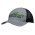 Brushed Poly Cotton with Honeycomb Mesh Cap - Grey/Black
