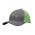 Brushed Heavy Cotton Two-Tone Cap - Charcoal/Green