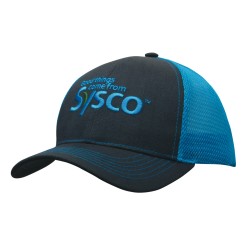 Brushed Cotton/Mesh Back Two-Tone Cap