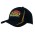 Breathable Poly Twill with Small Check Patterning - Black/Gold