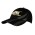Brushed Heavy Cotton Cap with Tyre Tracks - Black