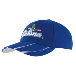 Brushed Heavy Cotton Cap with Laminated Two-Tone Peak