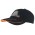 Brushed Heavy Cotton Cap with Hi-Vis Laminated Two-Tone Peak - Black/High Visibility Green