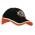 Brushed Heavy Cotton Tri-Coloured Cap - Black/White/Red