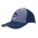Brushed Heavy Cotton Two Tone Cap with Contrasting Stitching and Open Lip Sandwich - Black/Charcoal/White